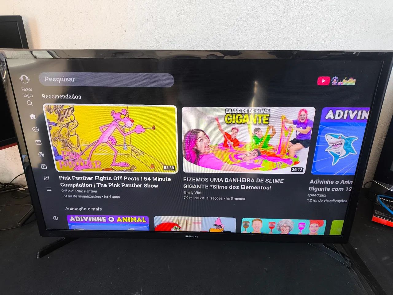 Tv smart Samsung 32 polegadas funcionando perfeitamente com controle remoto original 