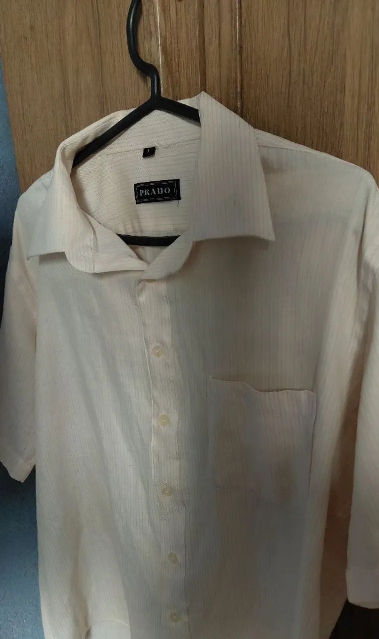 Camisa masculina prado listrada m