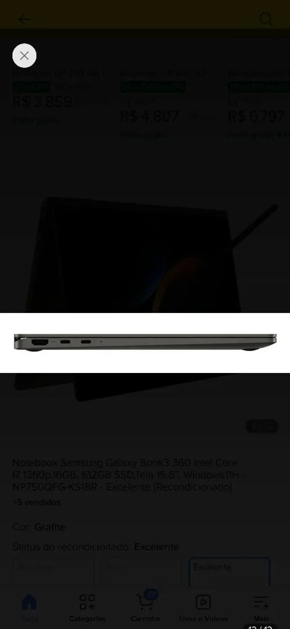 Computador Samsung Galaxy Book 3 360° 16" - Foto 5
