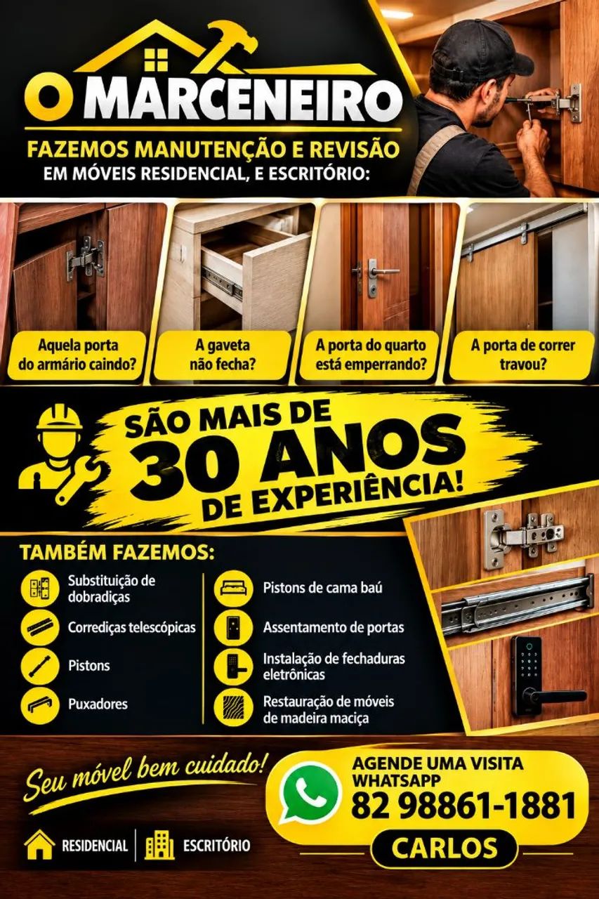 Manutenção em móveis 