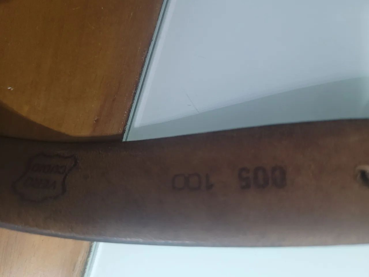 Cinto 100% couro preto tam 100 fivela metal - Foto 4