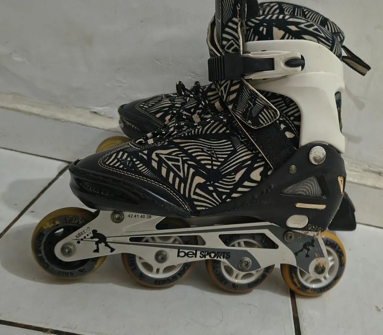 Patins Inline Roller Black Edition - Foto 2