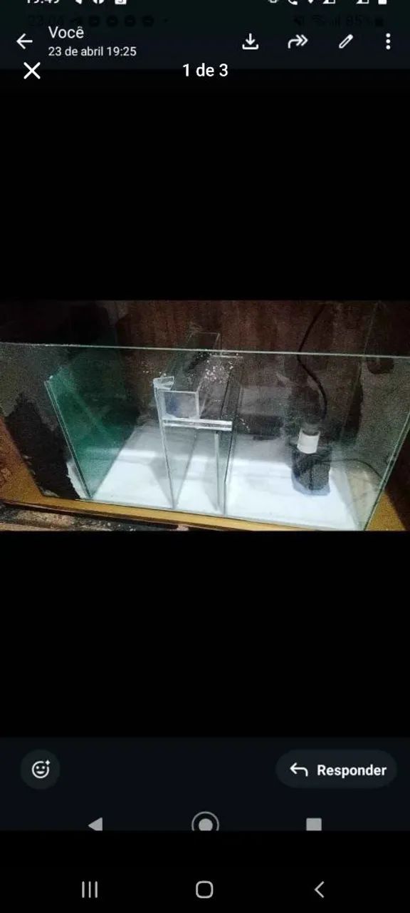 Sump 75x30x40 com caixa de reposição,água doce ou marinho  - Foto 2