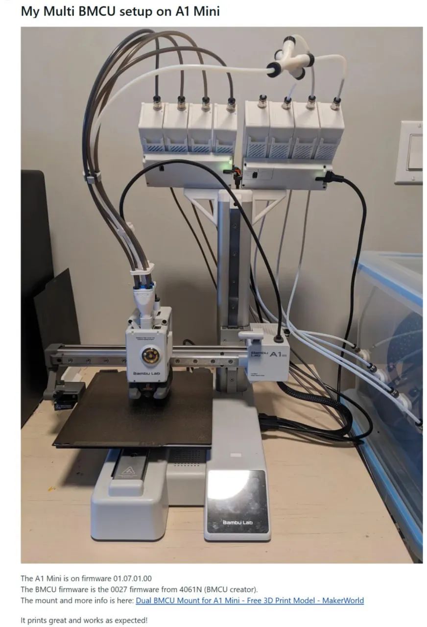 BMCU tipo AMS para bambulab A1 e A1 mini - Foto 3