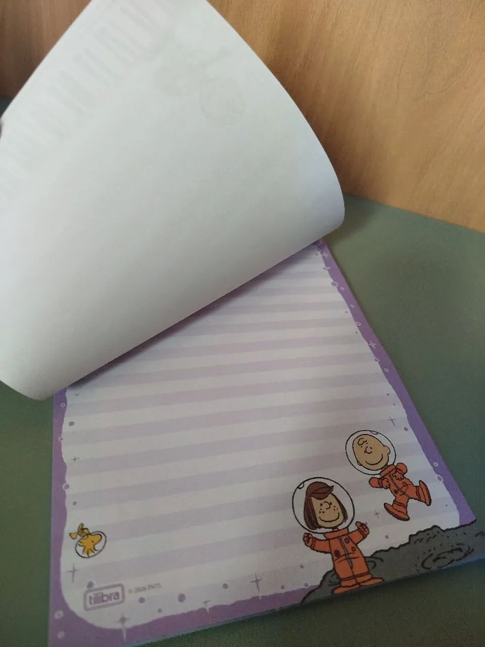 Bloco de Papel de Cartas do Snoopy. Marca Tilibra. - Foto 5