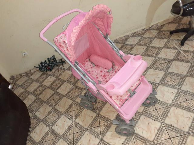 ?carrinho de bebê tutti baby rosa !!!? - Foto 4