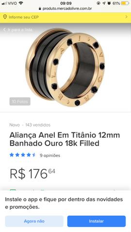 Anel/ Aliança Titânio - Foto 5