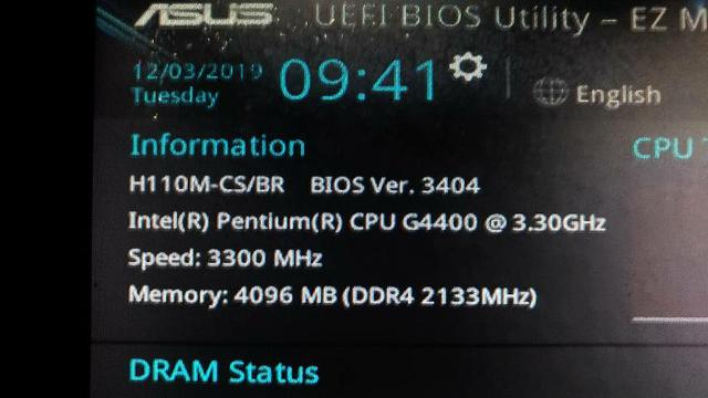 V/T Kit Asus, Pentium G4400 Skylake 4g Ram