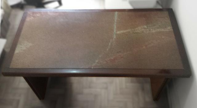Mesa de Escritório em Madeira e Granito - Foto 3