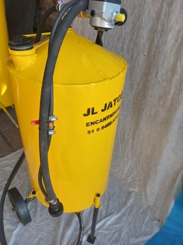 Máquina De Jato Areia Seco Úmido 280 Kg Alta Pressão 230psi