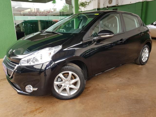 Peugeot 208 active 1.5 flex manual preto 2013/2014 completo