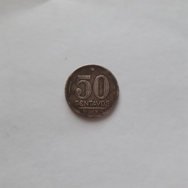 Moeda antiga 50 centavos