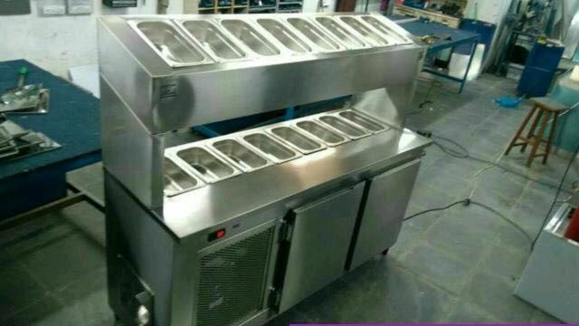 Condimentadora com pizzarola refrigerada em aço inox industrial sob medida - Foto 4