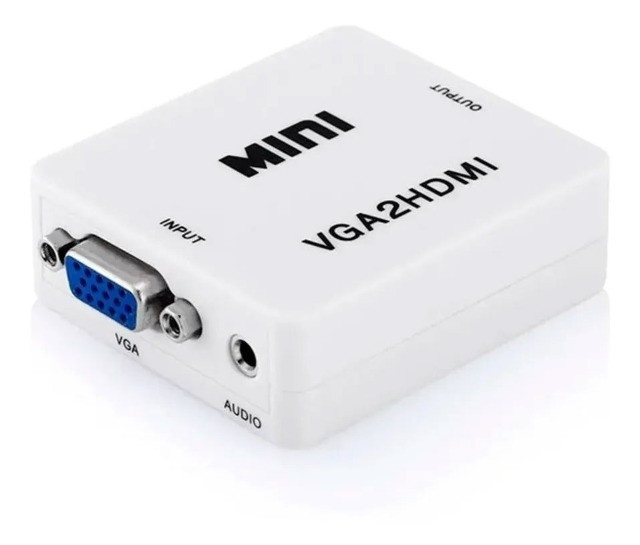 Conversor Vga para Hdmi Adaptador Vga2Hdmi Com Áudio P2 - 52 - Foto 2