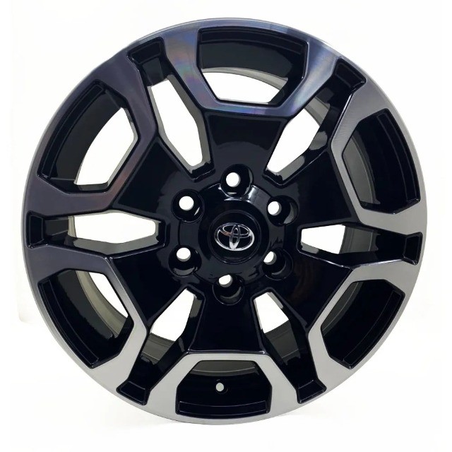 Roda Volcano Srx aro 18 Tala 7 Preto Diamantado 6x139 Hilux Carros vans e utilitários