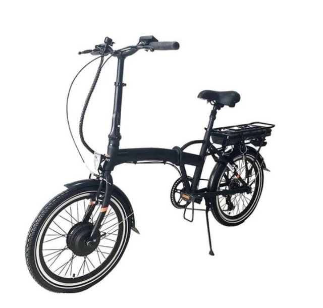 Bicicleta elétrica e dobrável 