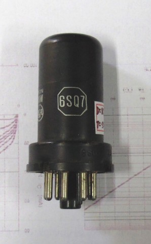 Válvula eletrônica antiga tipo 6SQ7. - Cód. 254 -