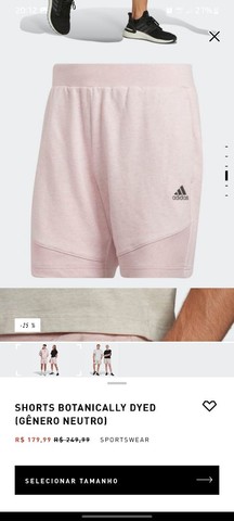 Short Adidas Botanically Dyed tam P masc M fem - Foto 2