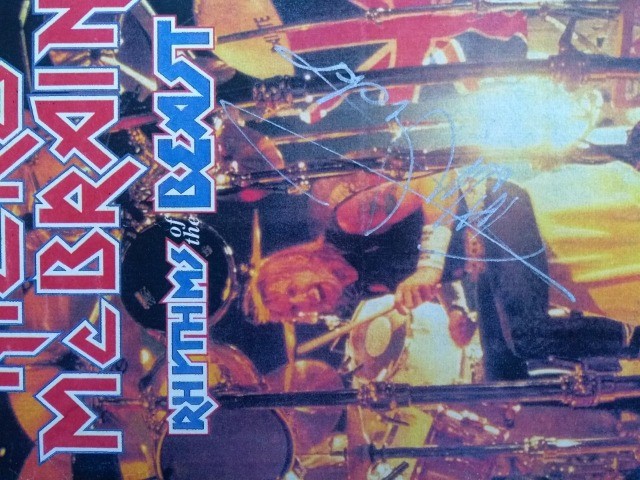 Iron Maiden - Autógrafo Nicko Mc Brain - Foto 2