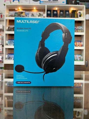 Headset Giant P2 Mic Flex | Loja Física | Até 12x Sem Juros