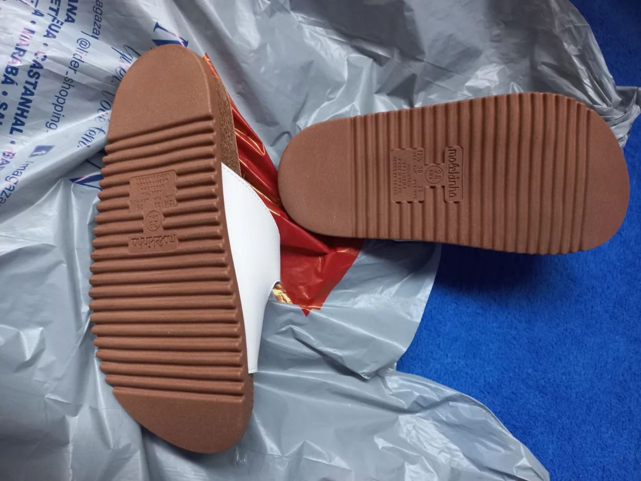 Sandália Molekinha branca - Tamanho 28 - Foto 5