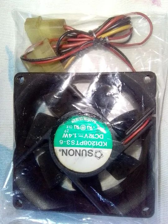 placa de som USB 7.1+cabos/adaptadores de audio/video sem uso+fan sunon  - Foto 5
