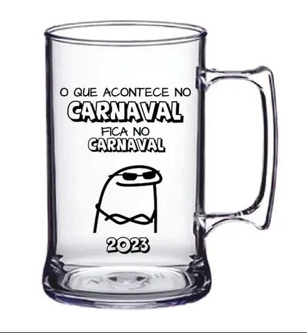 caneca de chopp acrilico transparente personalizada  - Foto 4