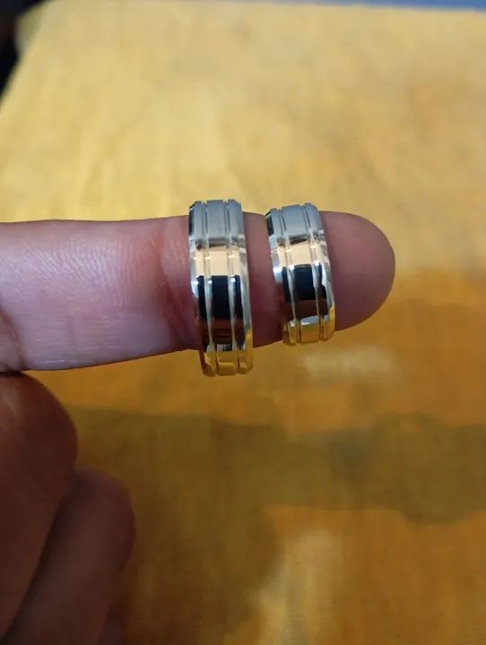 Alianças ouro 18k garantia permanente  - Foto 2