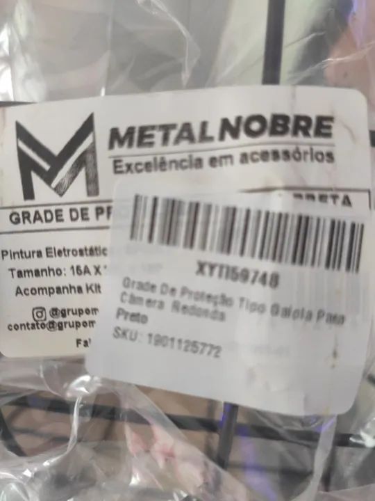 Grade De Proteção Tipo Gaiola Redonda Para Câmera  - Foto 3