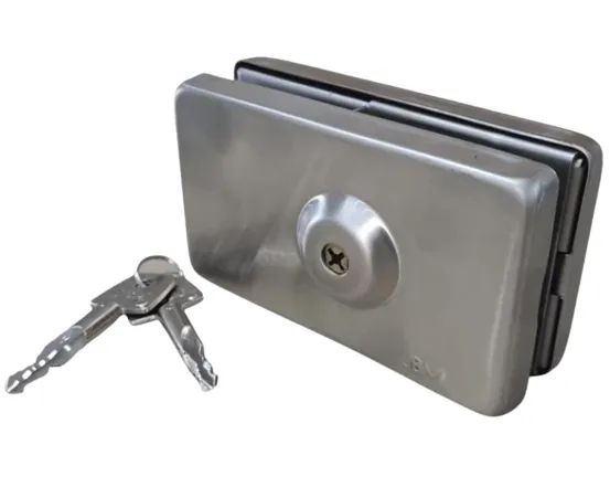 Fechadura Tetra / Trava de Segurança para Porta de Vidro de Giro