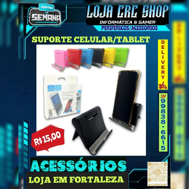 Suporte de mesa pra celular ou tablet 