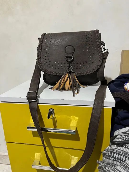 Bolsa de Ombro Marrom - Foto 4