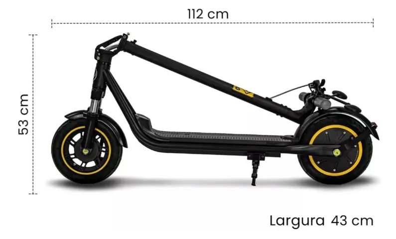 Patinete Elétrico Drop Go E10 Pro 500 Watts 48v - Foto 3