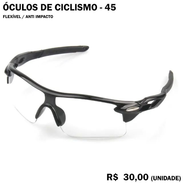 Óculos de Proteção Transparente para Corrida, Ciclismo, Moto