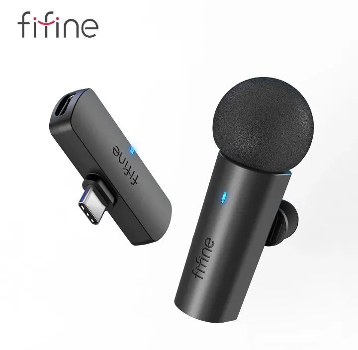 Microfone Lapela fifine M6 Tipo C Sem fio