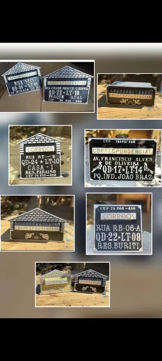 Placas de endereço em geral!!