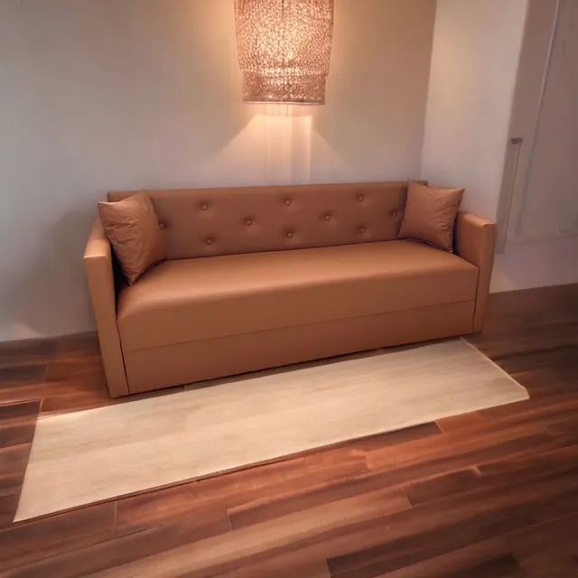 Sofá 3 lug Estilo Retrô ! Seu ambiente decorado, moderno e aconchegante. Várias cores - Foto 4