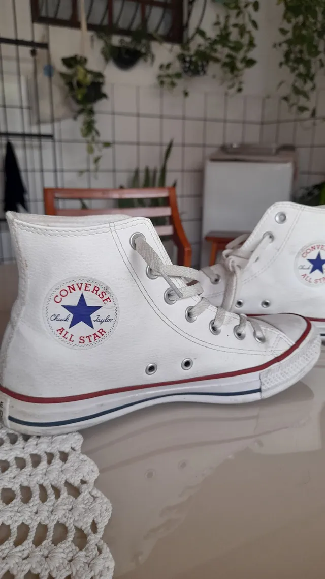 All star branco store usado