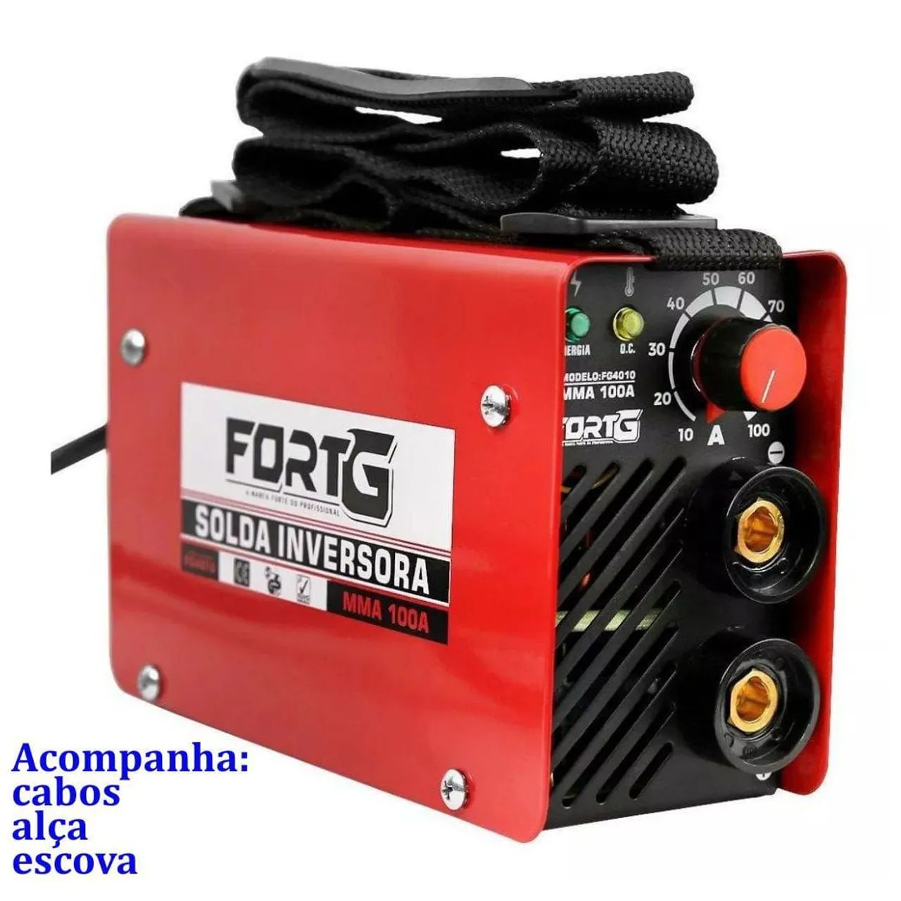Solda Inversora Fortg MMA 100A - Nova