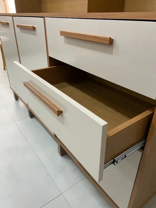 Kit Cozinha com Portas Ripadas em MDF e Espaço para Micro-ondas - Foto 4