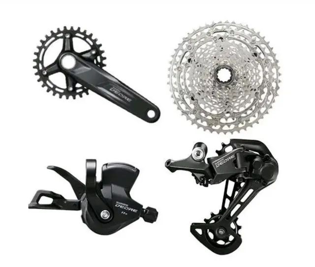 Kit 4 pe as shimano deore 5100 Cambio Alavanca Casesete Pedivela