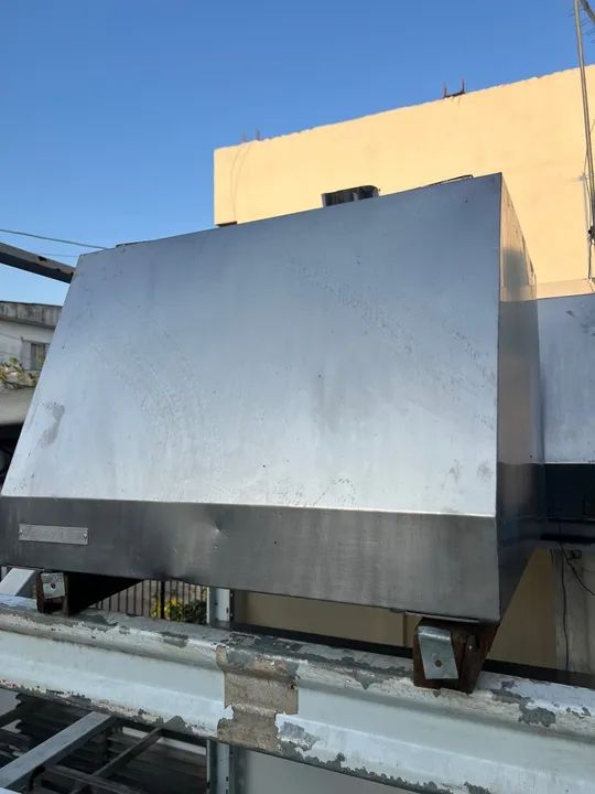 Coifa industrial aço inox 304 com base para filtro parcelamos em até 12x 