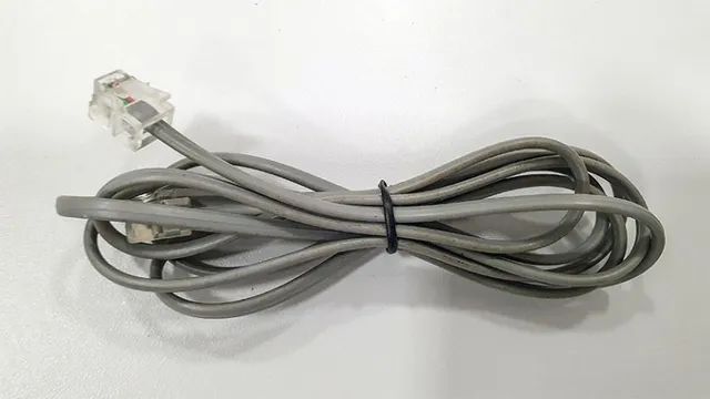 Cabo Telefônico RJ11 Cinza 1,5M 26AWG