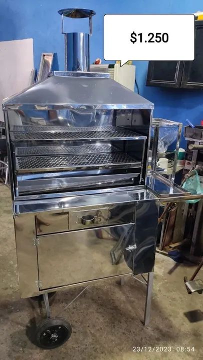 Carrinho de churrasco inox  - Foto 5