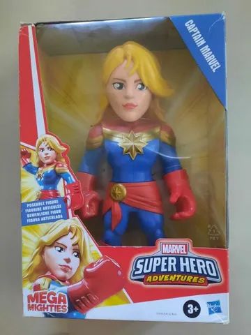 Capitã Marvel Nova lacrada na caixa aprox. 30cm