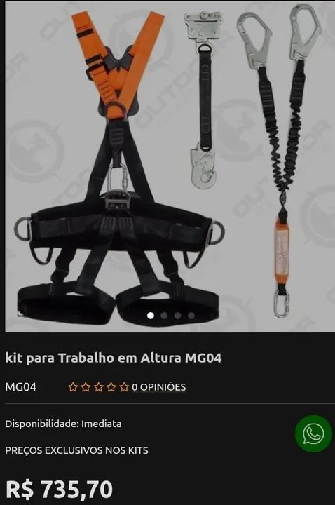 Kit para Trabalho em Altura MG04