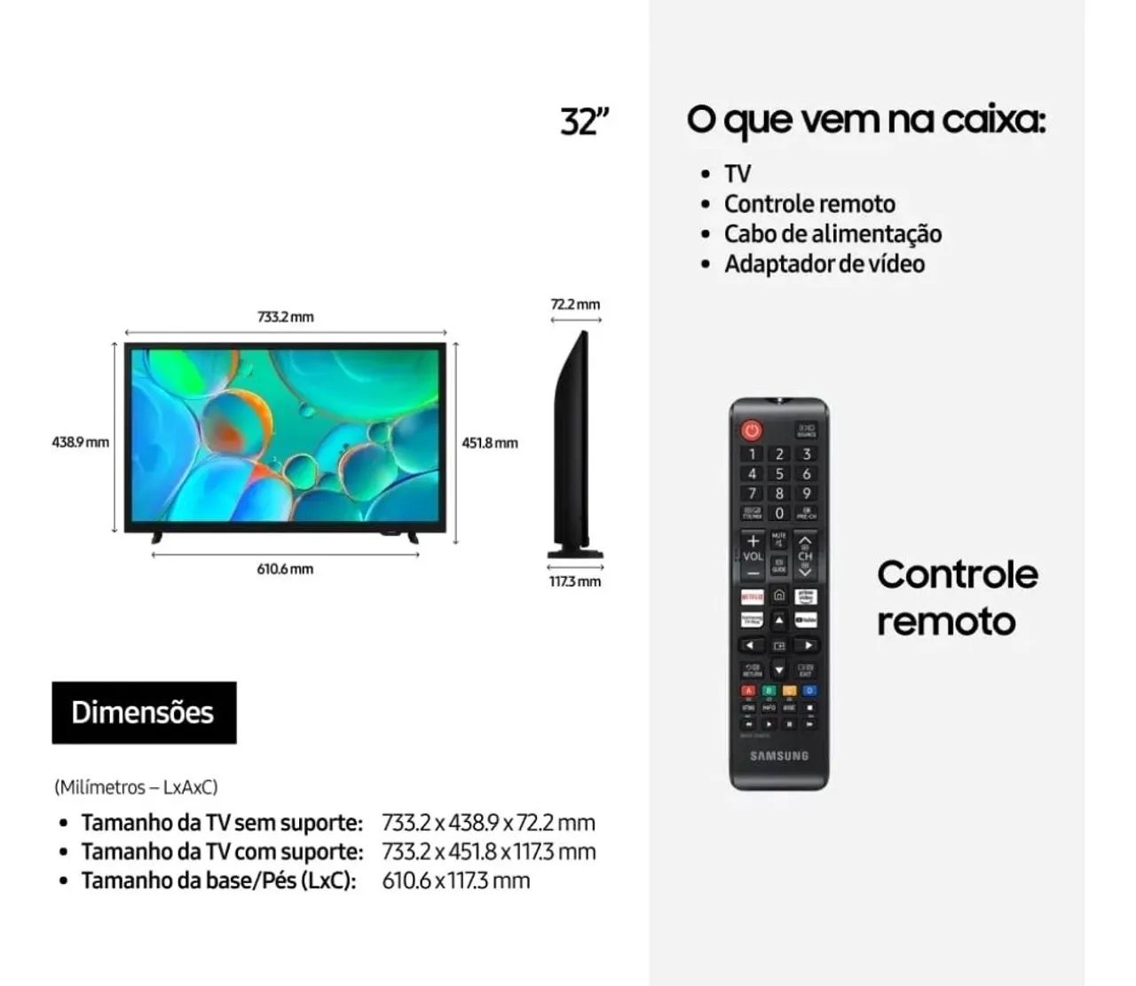 Tv Samsung 32 polegadas 2025 - Foto 4