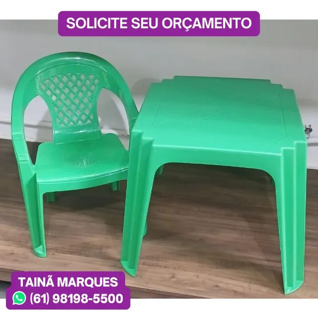 JOGO DE MESA E POLTRONA INFANTIL