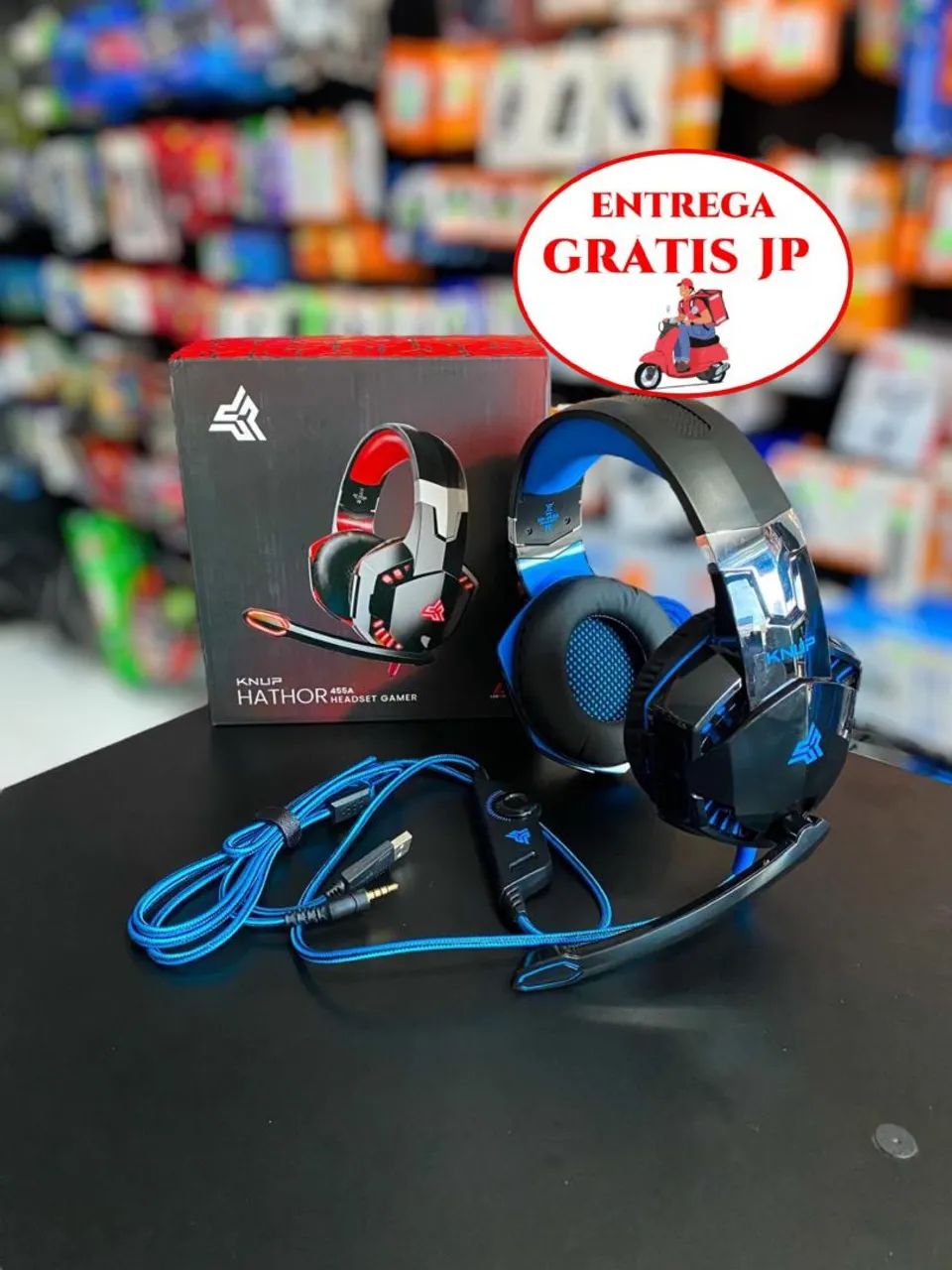 HEADSET GAMER KNUP HATHOR 455A<br>?R$ 149,99<br>.