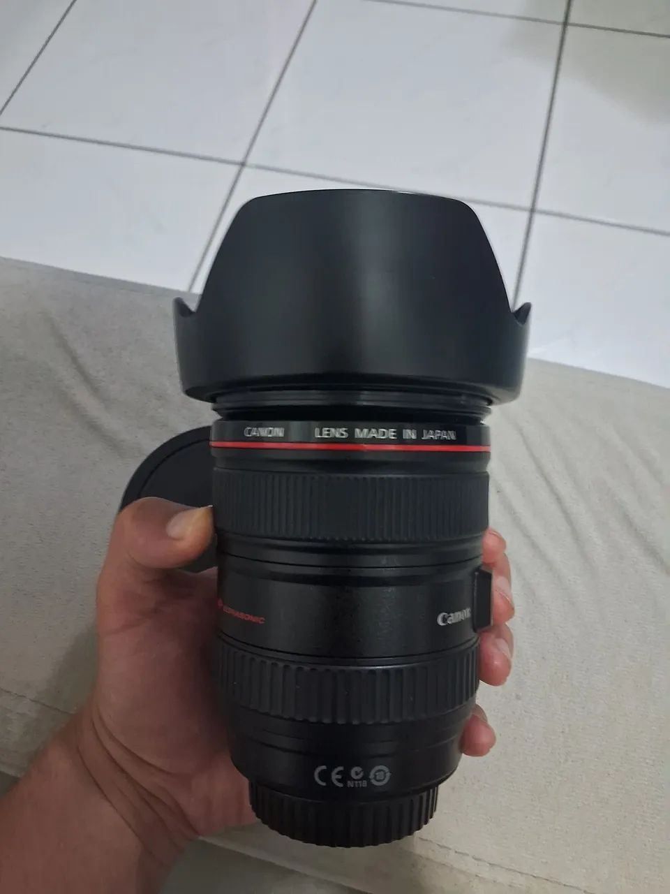 Lente Canon EF 24-105mm f/4L IS USM +SD card 32gb - Foto 2